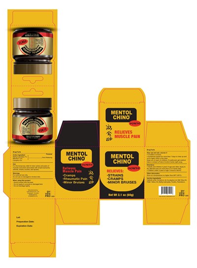 Package Label.principal Display Panel (51945-4) (Mentol Chino Forte  01 Packing)